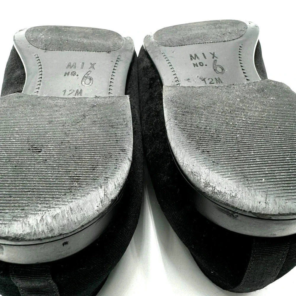 MIX‎ NO. 6 Men's Size 12 Haigen Black Velvet Slip On Formal Dress Loafers Shoes